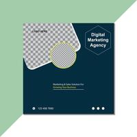 Digital Marketing social media post template design vector