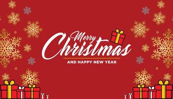 Festive Christmas background design. Different types of snowflakes vector