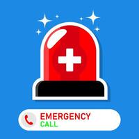 Emergency Call Logo Design Template. emergency call, emergency light icon vector