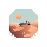 Editable 3d text effect Ramadan Kareem vector