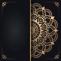 Luxurious Ornate Gold Mandala Art Design with Stylish Patterns vector