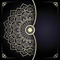 Luxurious Gold Accent Mandala Pattern for Elegant Backgrounds vector
