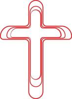 a red cross on a white background vector