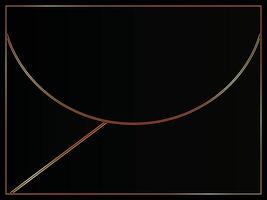 dark black Luxury background design with golden lines. vector