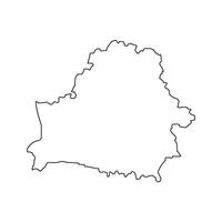 Map of Belarus icon design vector