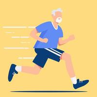 An illustration of a man running vector