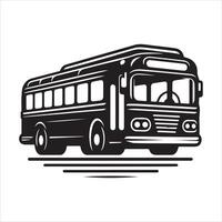 Bus silhouette EPS file vector