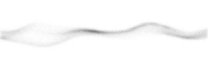 Smooth undulating wave created with black dots on a white background. Highlights motion, balance, and a minimalist visual approach. vector