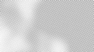 Diagonal halftone pattern design featuring black dots on a white background creating a dynamic visual gradient. noise gradient. vector