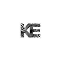 Alphabet letters Initials Monogram logo EK, KE, E and K vector