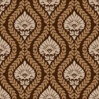 floral pattern Seamless motif for textile design Ethnic border motif vector