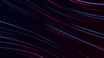 Stylish gaming background with glowing red and blue neon light beams flowing diagonally across the frame. Full HD and looping motion background animation. video