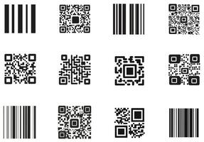 Qr code set vector