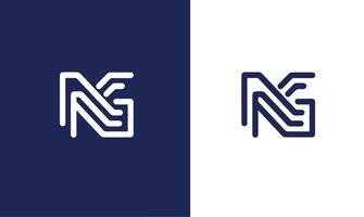 Two logos for a company that is called nf vector