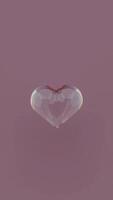 A heart shaped object floating in the air video