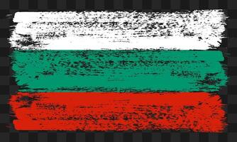 Bulgaria flag in grunge style vector