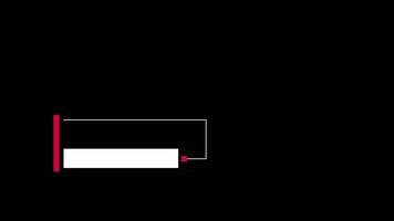 Minimal red and white lower third animation title and subtitle. Lower Third Templates for Editors. video
