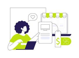 Personalized customer experience abstract concept illustration. vector