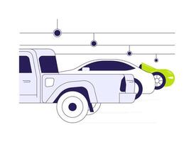 Bay indicator abstract concept illustration. vector