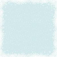 Christmas Greeting Card,White Snowflakes border frame on blue background. Xmas winter design with falling snowy in cold weather,Magic nature fantasy snowfall texture decoration for web banner vector