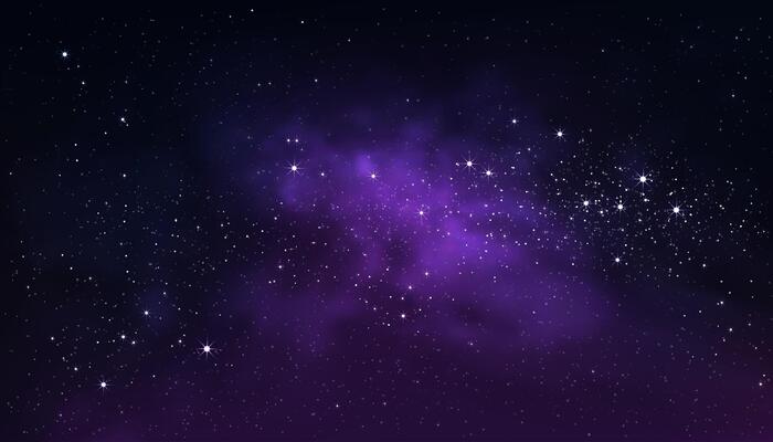 Space Starrry Night Sky Background,Star field with light in blue,purple,Nature Galaxy abstract cloud with Nebula,Universe filled and Milky Way,Horizon banner colorful fantasy cosmos,stardust