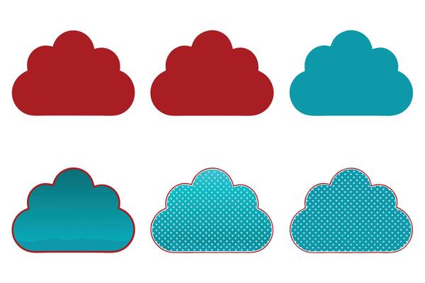 Cloud with Small Dotted Outline