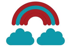 Minimal Cloud with Curved Rainbow vector