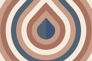 Abstract concentric circles, teardrop, earthy tones, modern art, minimalist design, neutral palette, vector