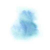 Blue, turquoise paint brush spot, dots, drops, abstract. Watercolor illustration hand drawn isolated from background for design, decoration and addition of plots, backgrounds vector