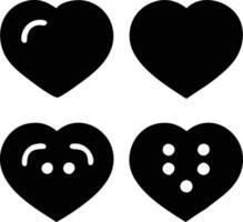 Simple Black Line Art of Hands Forming a Heart Shape vector