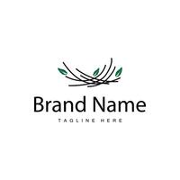 Bird's Nest Logo Simple vector
