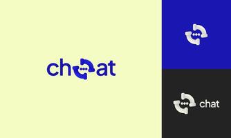 Sleek Modern Minimalist App Logo, Chatbot, costumer services, Ai Bot, Suitable For Branding, And branding purposes vector