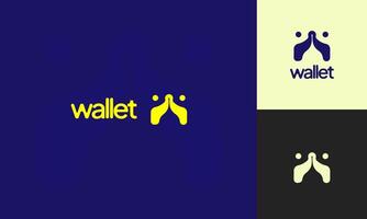 Wallet logo icon design template elements. Usable for Branding and Business Logos and ai digital banking, Ai Bot,Branding, And branding purposes vector