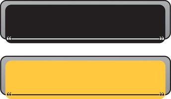 two yellow and black rectangular signs on a white background vector