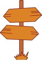 Rustic Wooden Arrow Signs for Rustic and Vintage Design Projects vector