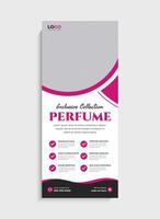 Modern Perfume business standee roll up banner template design vector