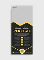 Professional Perfume business standee roll up banner template design vector