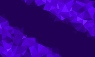 Dark violet flat polygon abstract shape. Irregular triangle pattern element texture design. Suitable for backdrop banner, cover, website, advertising, idea, decoration, page vector