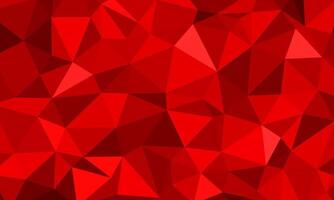 Red flat polygon background texture. Modern mosaic illusion illustration with triangle shape pattern elements for display, business, website, advertising, display, idea vector