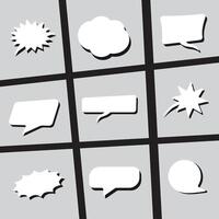 Collection of speech bubbles. vector