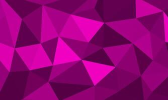 Dark magenta triangle mosaic texture. irregular geometric polygon pattern design vector