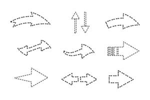 Navigational Tools Arrows and Pointers in User Interfaces vector