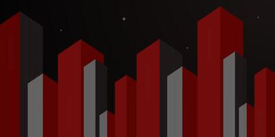 Abstract dark red background with overlap square shape dynamic color banner concept. Building construction concept. vector