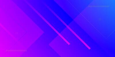 Abstract blue and purple gradient background with geometric overlap square and lines. Look 3d with additional lines. Suitable for posters, brochures, and others. vector