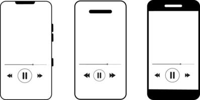phone simple icon set for mobile concept and web design. vector