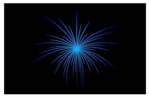 blue firework, party firework, light effect firework. vector
