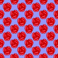 Rose seamless pattern for Valentines background. vector