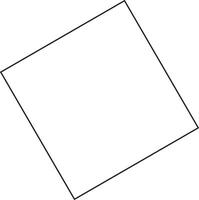 A square with a black line on the top vector