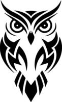 Abstract Owl Pattern Sharp and Symmetrical Design vector