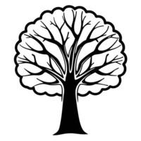 a tree with a white background that has a tree on it vector
